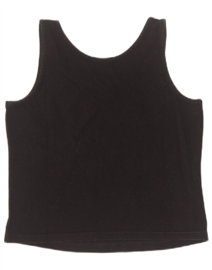 Sergio Tacchini Dame Crop Vest Top UK 10 Lille Sort