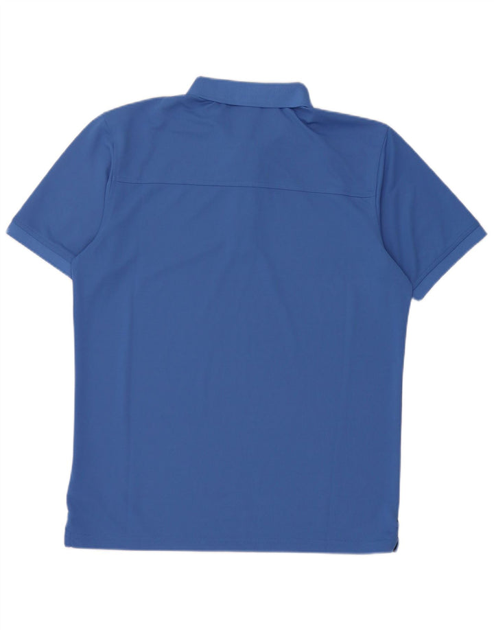 CALVIN KLEIN Grafisk poloshirt til mænd mellemblå polyester