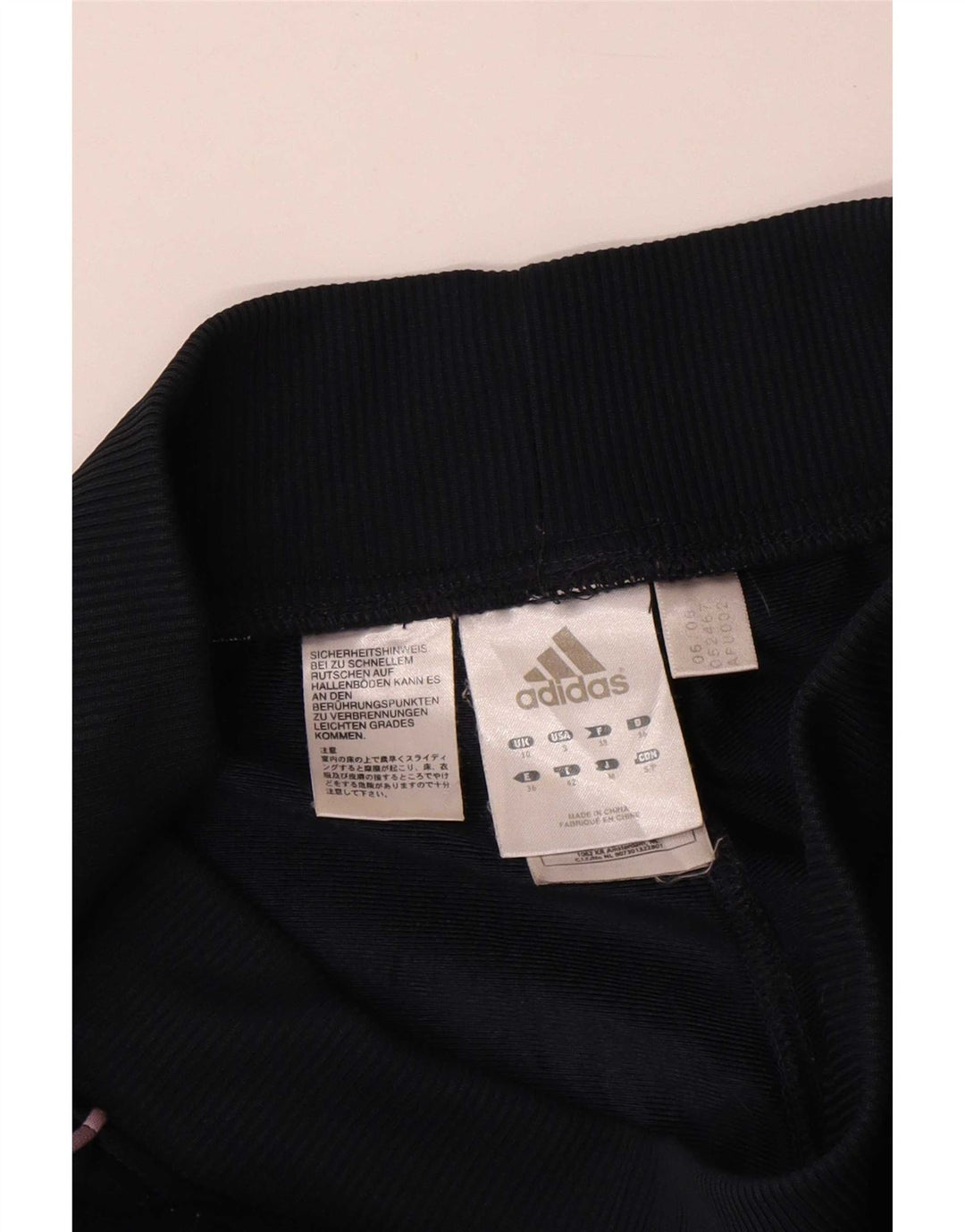 Adidas Træningsdragtsbukser til kvinder UK 10 Small Black Polyester