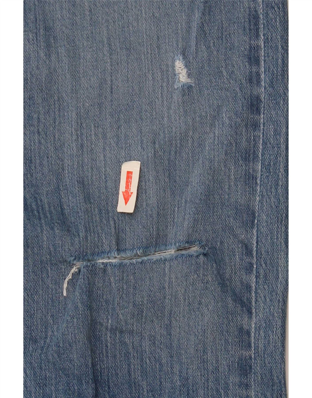 Lee Kvinder Distressed Slim Jeans W27 L26 Blå Bomuld