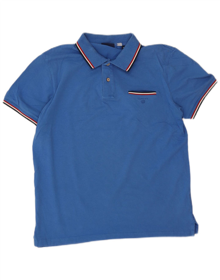 Gant Polo Shirt til mænd mellemblå bomuld