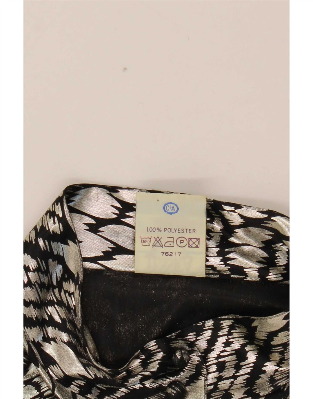 Yessica Womens Shirt Bluse EU 44 XL Sølv Animal Print Polyester