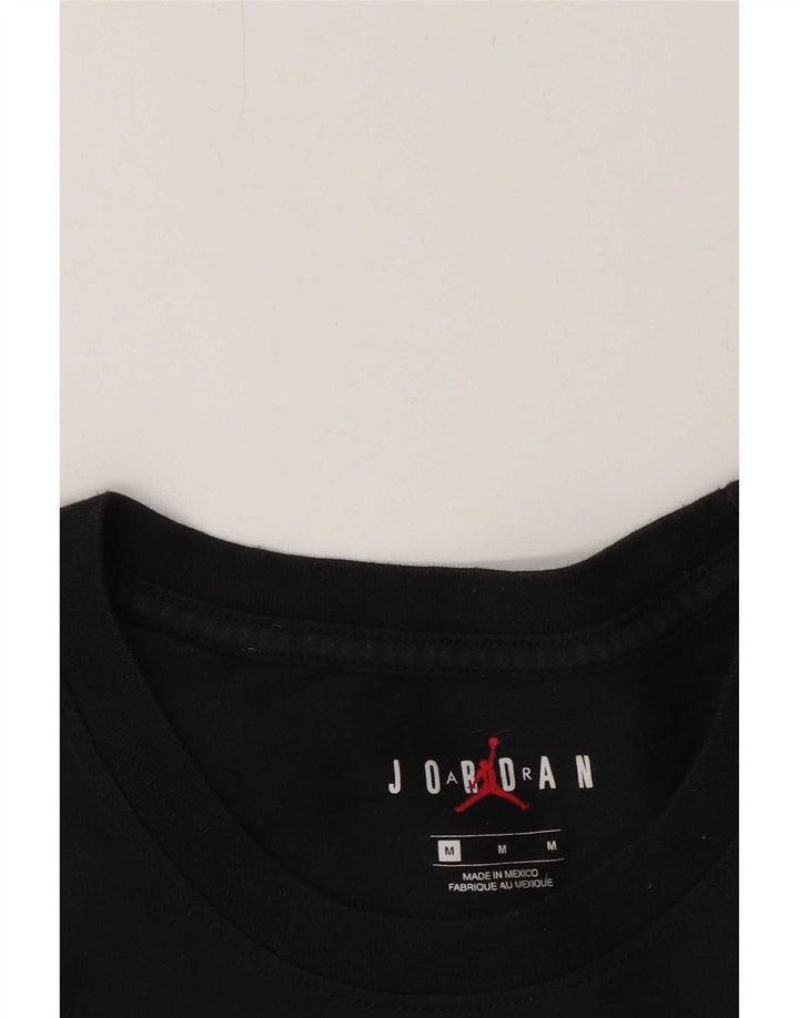 Jordan Herre grafisk T-shirt Top Medium Navy Blue Colourblock