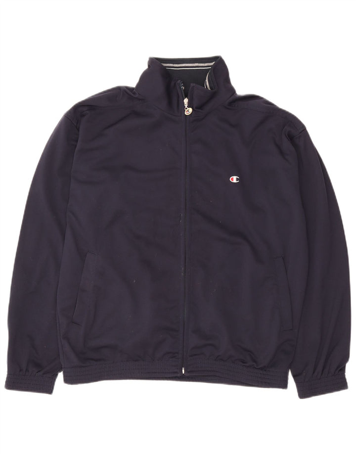 Champion Herre Loose Fit træningsdragt Top jakke Lille marineblå polyester