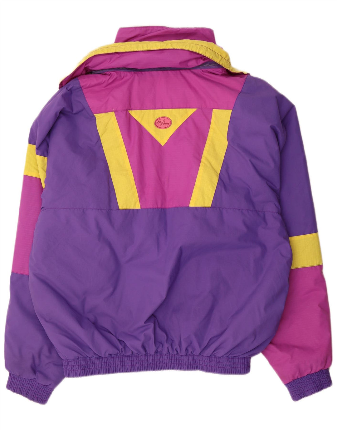 Vintage Skijakke til mænd IT 54 XL Lilla Colourblock Polyamid