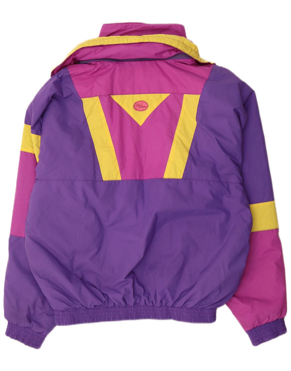 Vintage Skijakke til mænd IT 54 XL Lilla Colourblock Polyamid