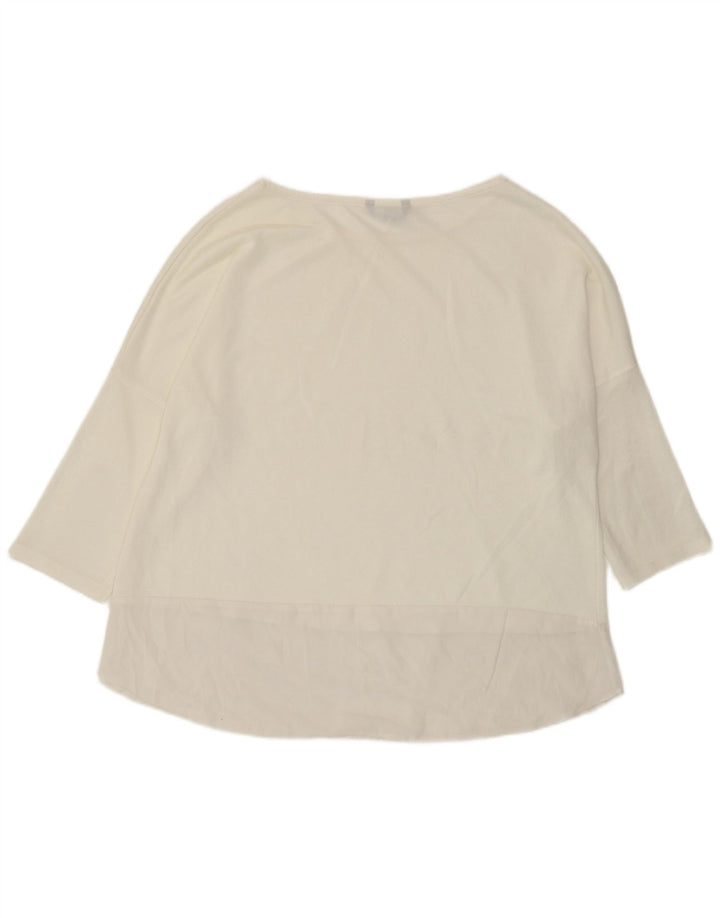 Marks & Spencer Dame Top 3/4 ærmer UK 18 XL Off White
