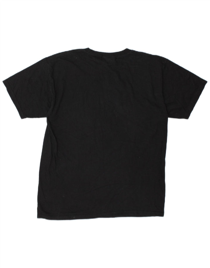 Volcom Herre Grafisk T-Shirt Top Medium Sort Bomuld