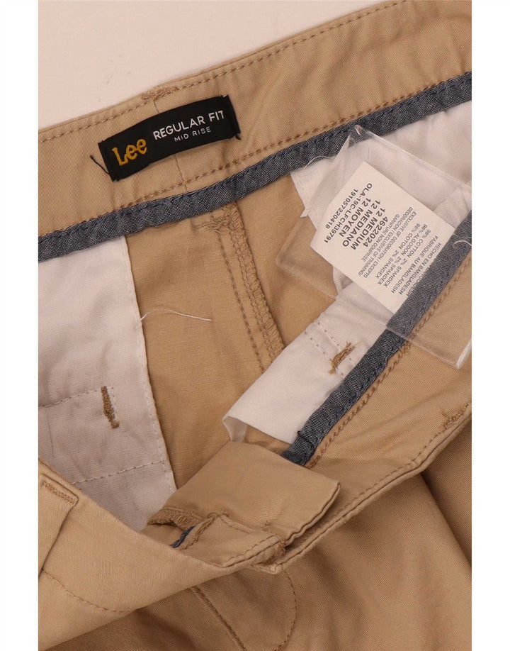 Lee Dame Casual Shorts US 12 Large W32 Beige Bomuld