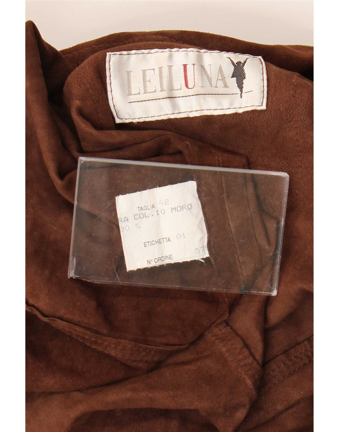 Vintage ruskindsskjorte til kvinder IT 42 Medium Brun