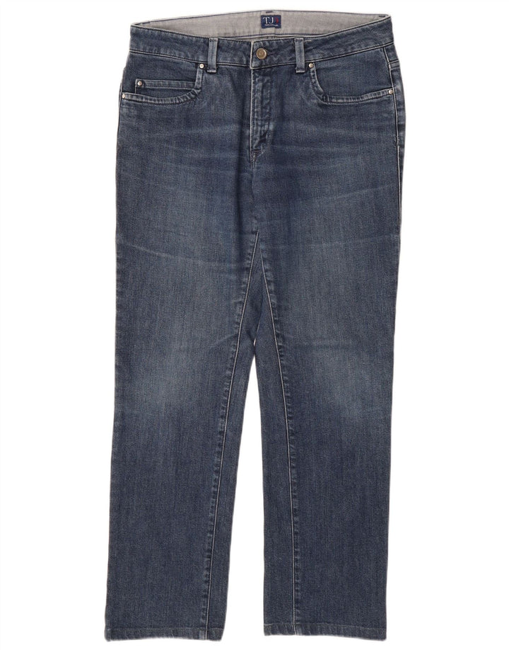 TRUSSARDI Womens Straight Jeans W30 L28 Blue Cotton