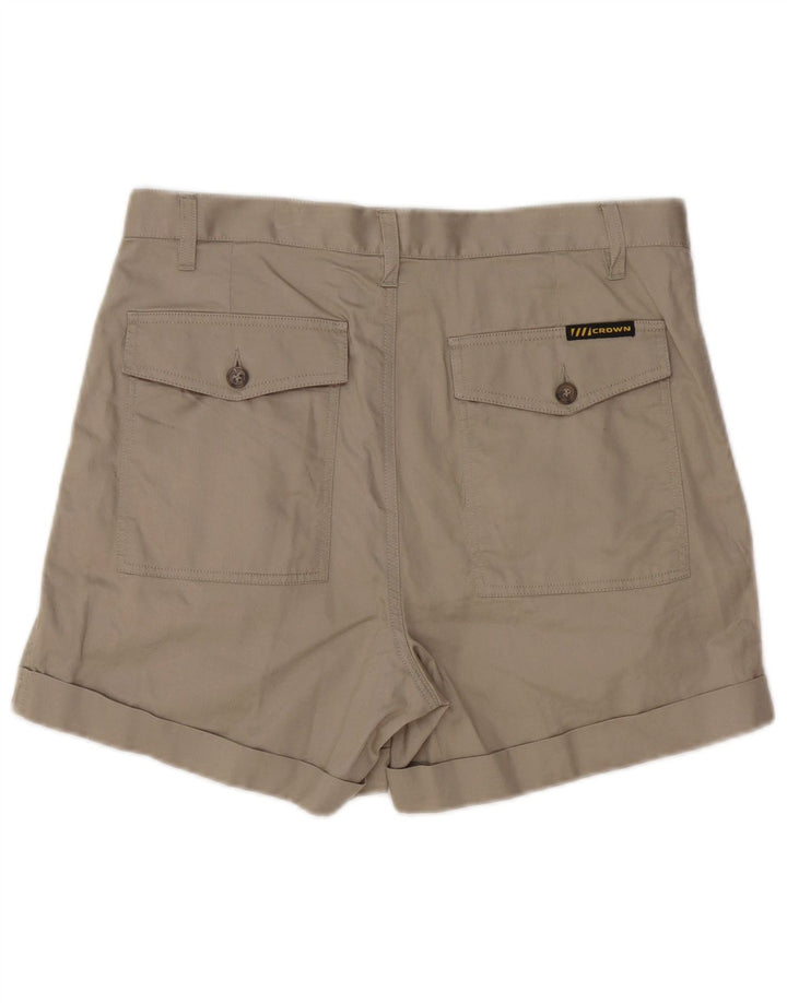 CROWN Herre Pegged Chino Shorts IT 48 Medium W32 Beige Bomuld