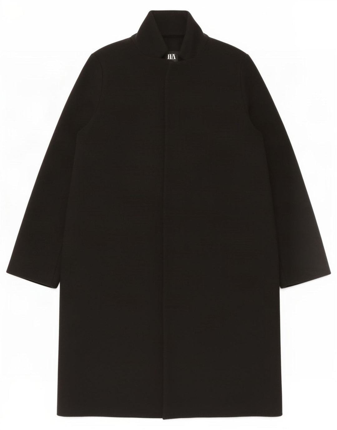 Zara Dame Overfrakke UK 16 Stor Sort Polyester