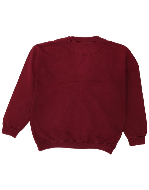 Benetton herre cardigan sweater XL Bourgogne bomuld