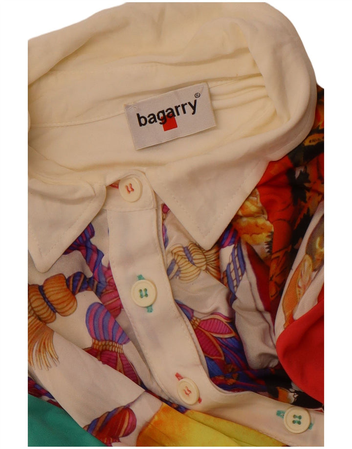 BAGARRY Dame Pullover Shirt Bluse UK 12 Medium Flerfarvet Patchwork