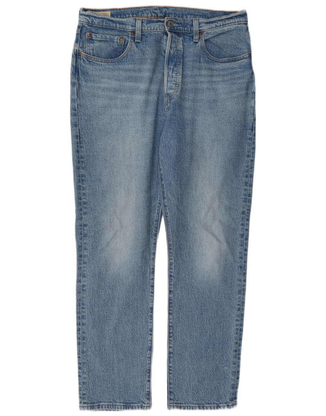 Levi's Herre 501 Straight Jeans W32 L30 Blå Bomuld
