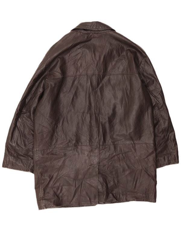 CONBIPEL Læderfrakke til mænd IT 54 XL Brunt læder