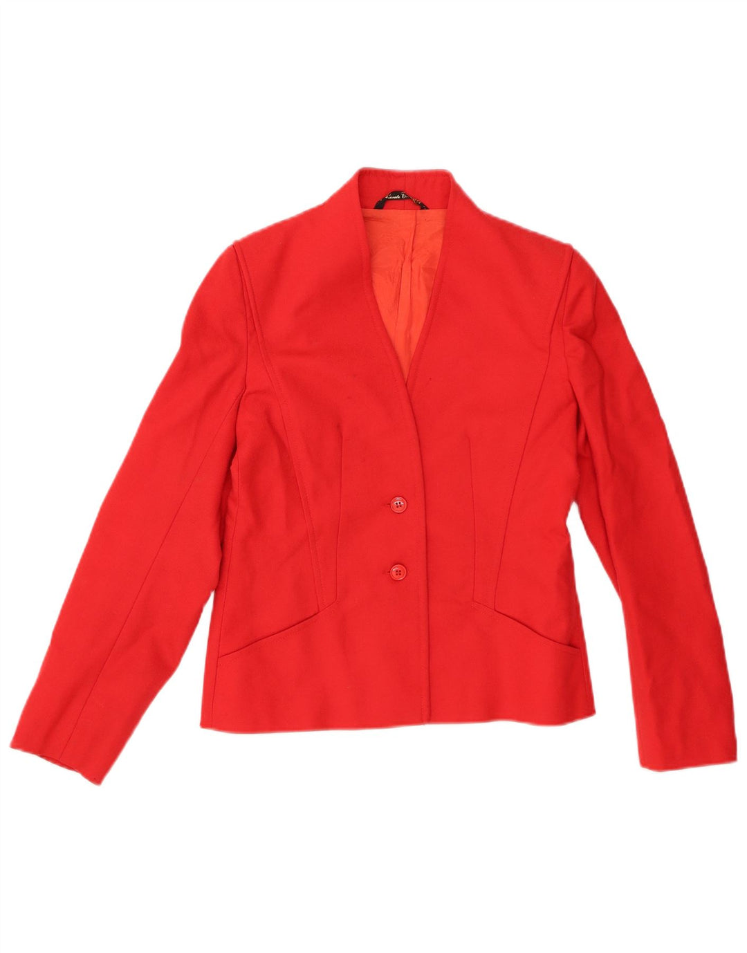 PRIVATE Womens 2 Button Blazer Jacket UK 10 Small Red New Wool