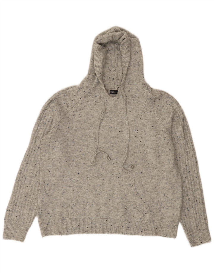 Marks & Spencer hættetrøje til kvinder UK 14 Medium Grey Flecked