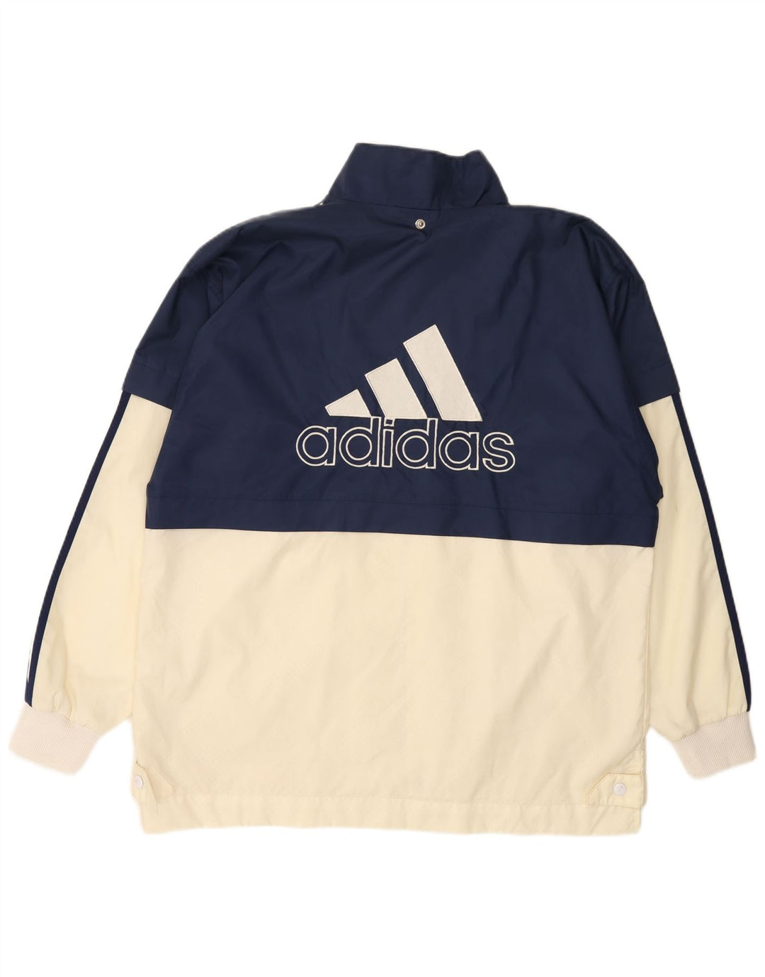 ADIDAS Windbreaker Jacket til mænd UK 40/42 Medium Navy Blue Colourblock