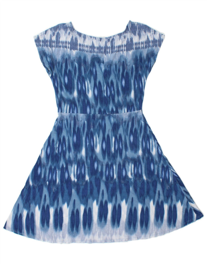 ATHLETA Womens A-Line Dress UK 6 XS Blue Ikat Vintage Athleta and Second-Hand Athleta from Messina Hembry 