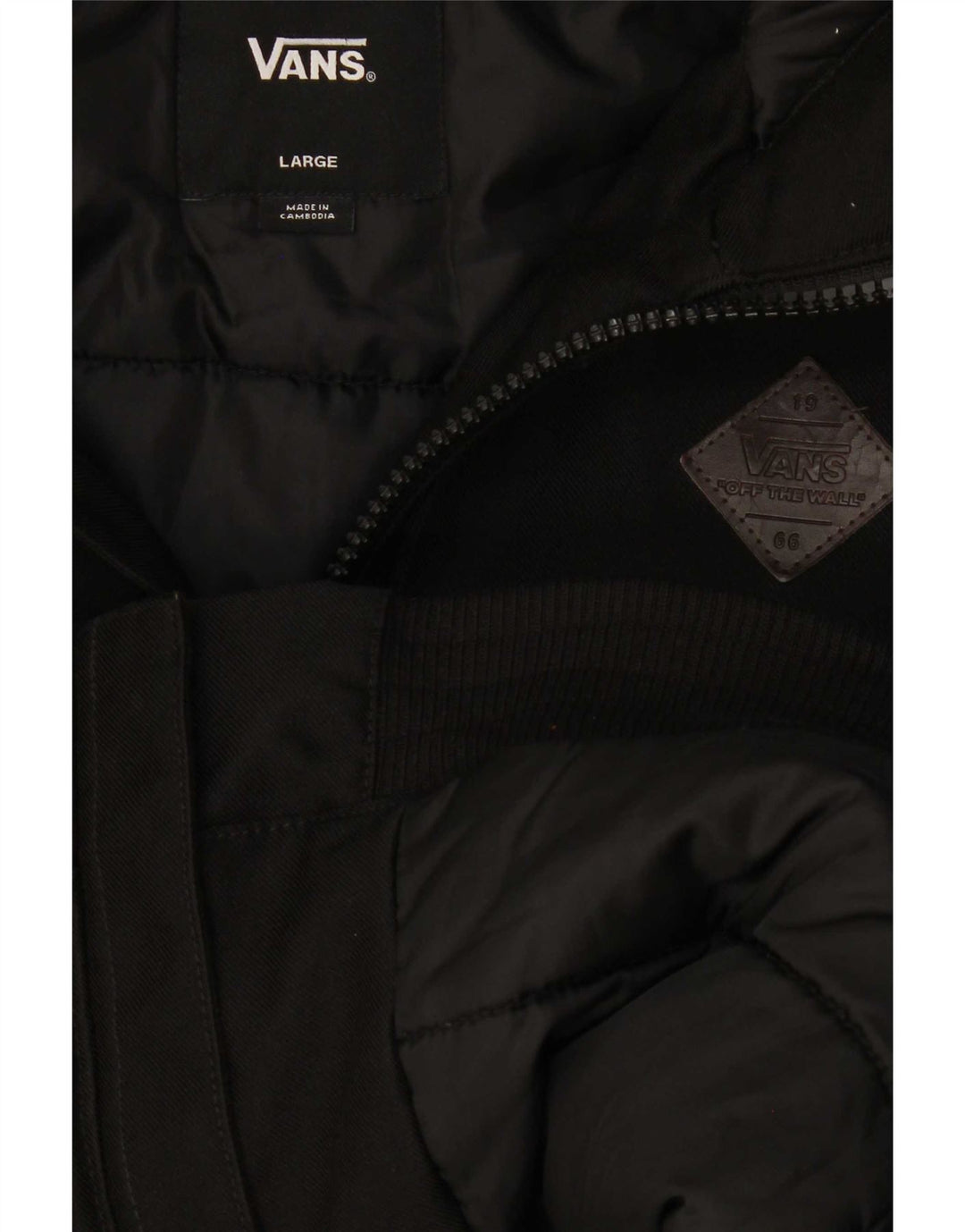 Vans Herre hættepolstret jakke UK 40 Large Black