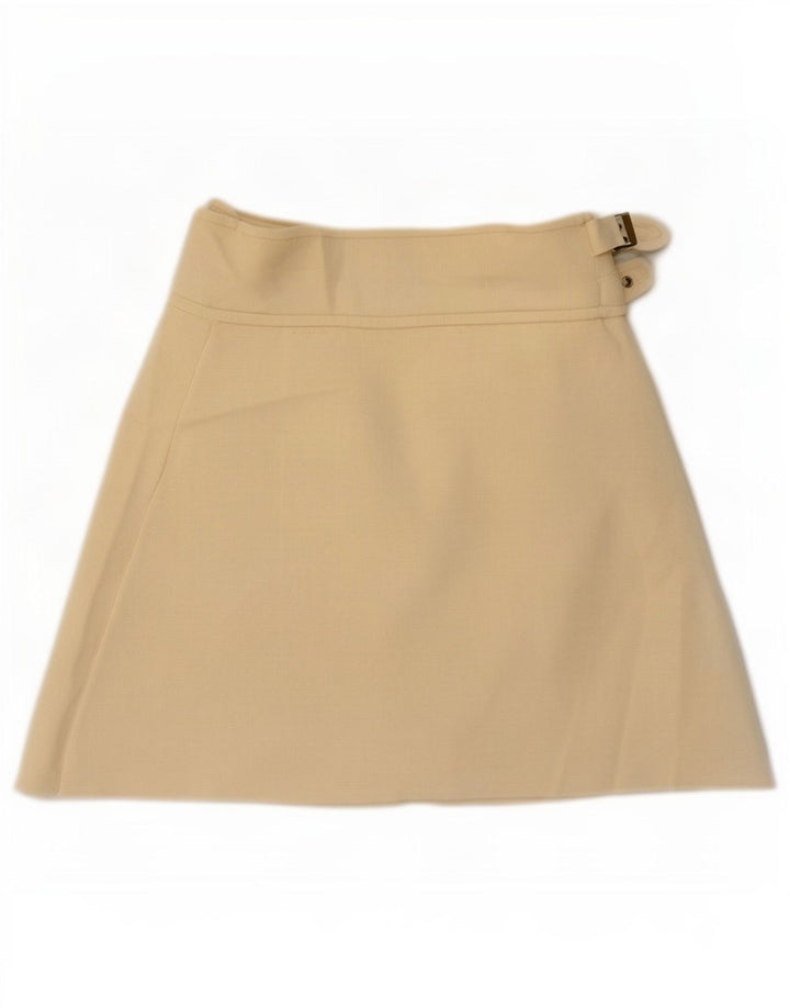Zara Mini Wrap Nederdel Small W26 Off White Polyamid