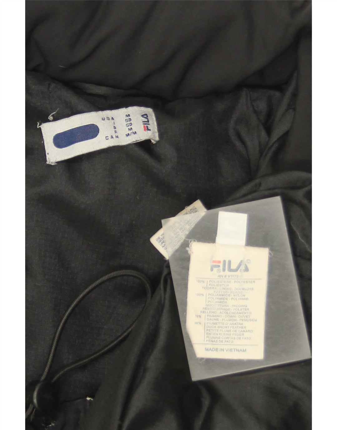 Fila Polstret Herrejakke IT 50 Stor Sort Colourblock Polyester