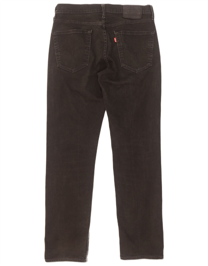 Levi's Straight Jeans til mænd W30 L32 Sort bomuld