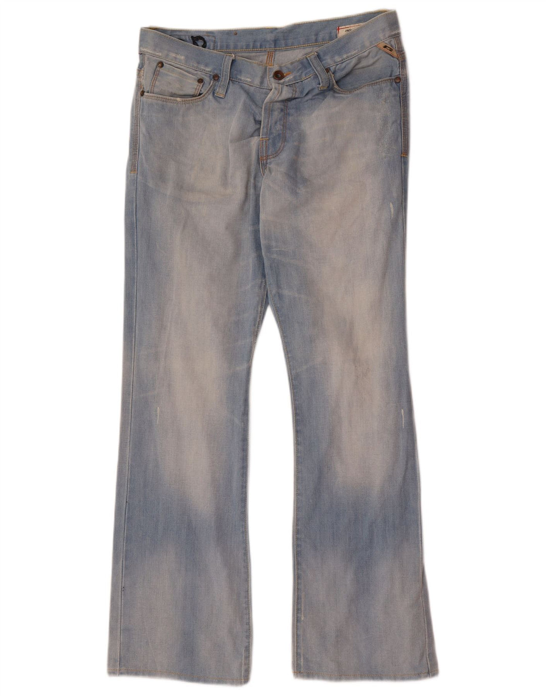 Jack & Jones Herre Distressed Bootcut Jeans W33 L32 Blå Bomuld