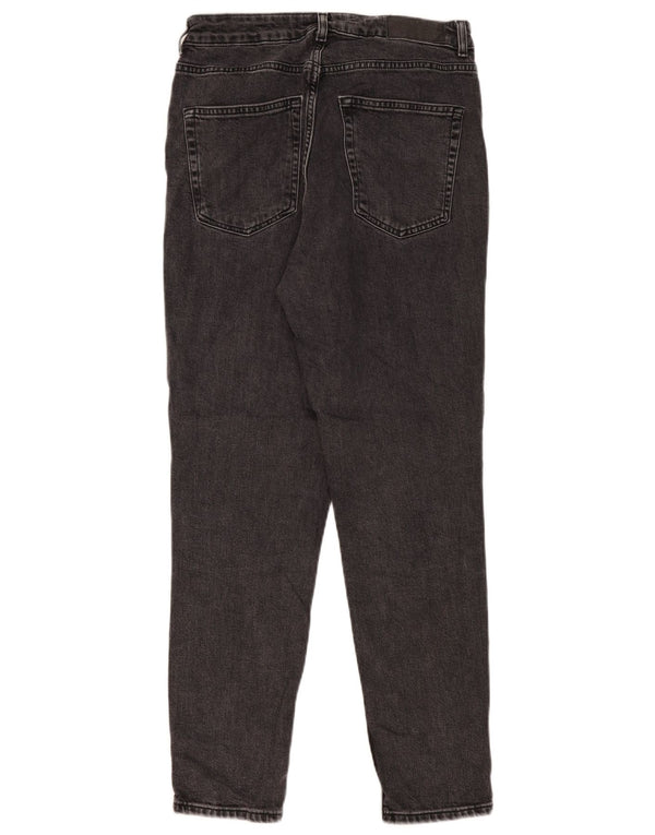 Topshop Dame Slim Jeans UK 14 Medium W30 L29 Sort Bomuld