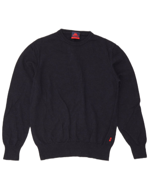 Kappa Herre Crew Neck Jumper Sweater Medium Navy Blue Uld
