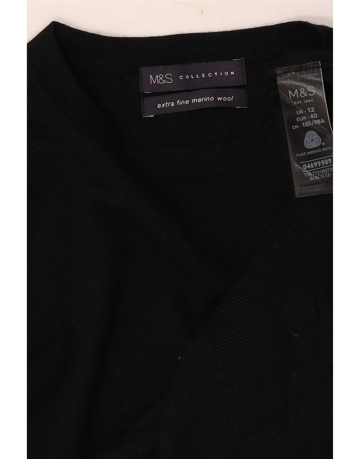 Marks & Spencer Dame sweater med rund hals DK 12 Medium Sort