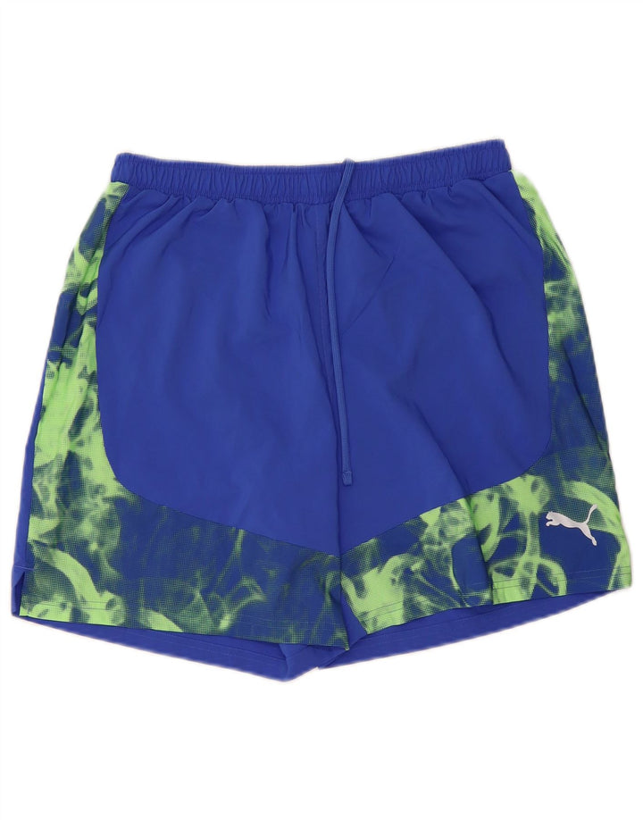 PUMA Sportshorts til mænd Medium Blue Camouflage Polyester