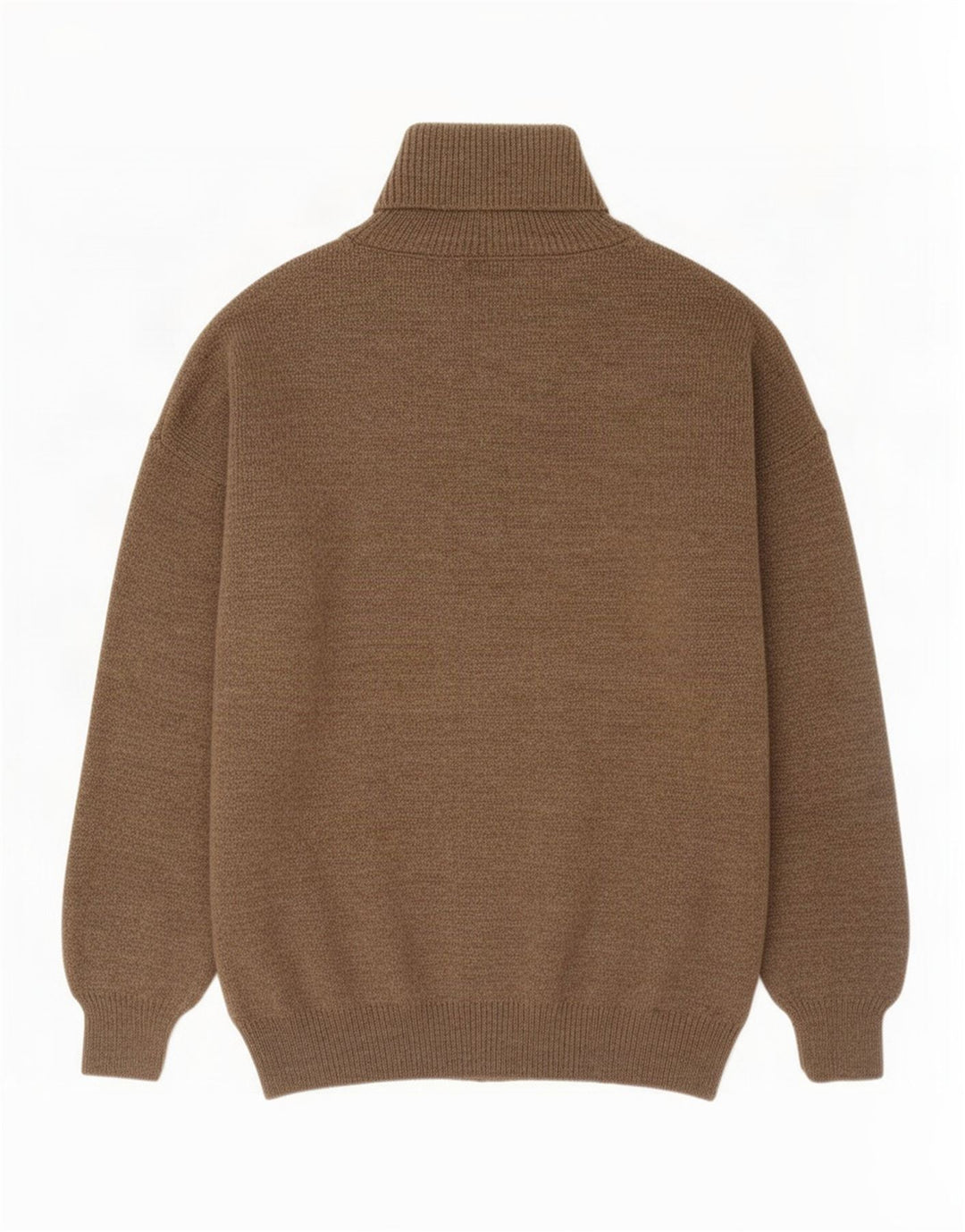 Vintage Herre rullehals sweater medium brun