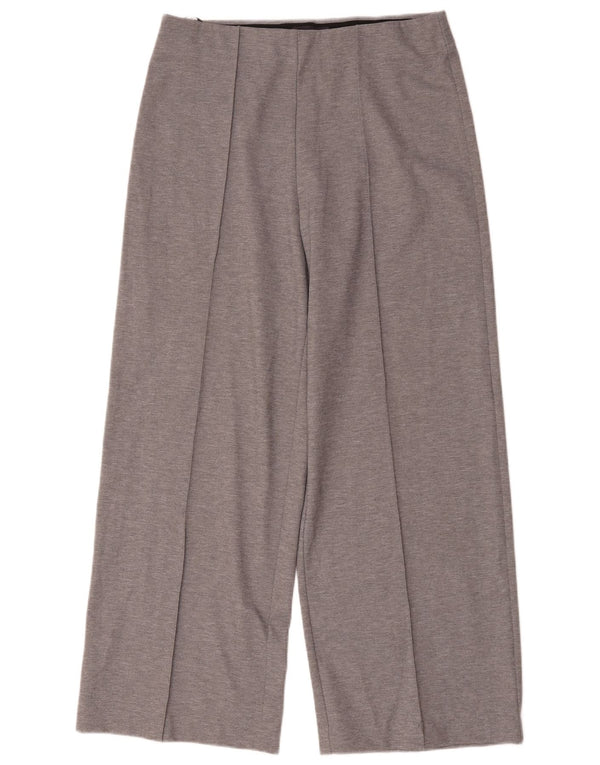 Marks & Spencer Kvinder Casual Bukser med brede ben UK 14 Large W32 L30 Grå