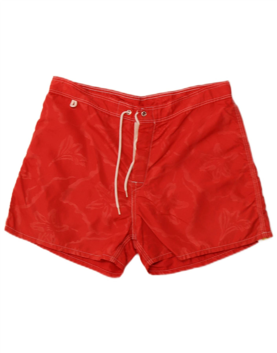 Sundek Herre badeshorts Medium Rød Blomster Nylon