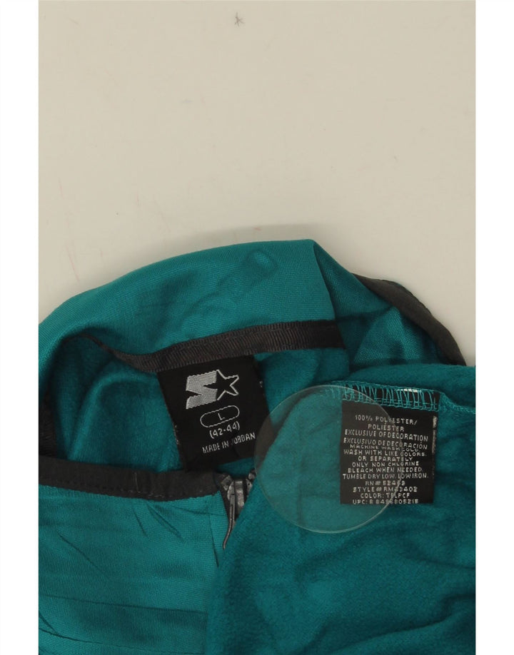 STARTER Herre Zip Neck Pullover Træningsdragt Top UK 42/44 Large Blue Polyester