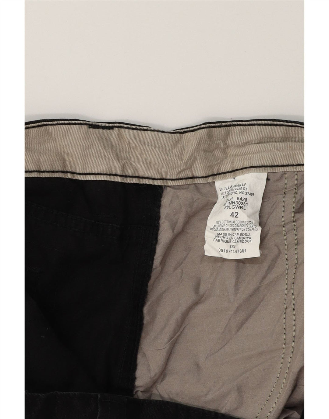 WRANGLER Mens Cargo Shorts W42 2XL Black Cotton Vintage Wrangler and Second-Hand Wrangler from Messina Hembry 