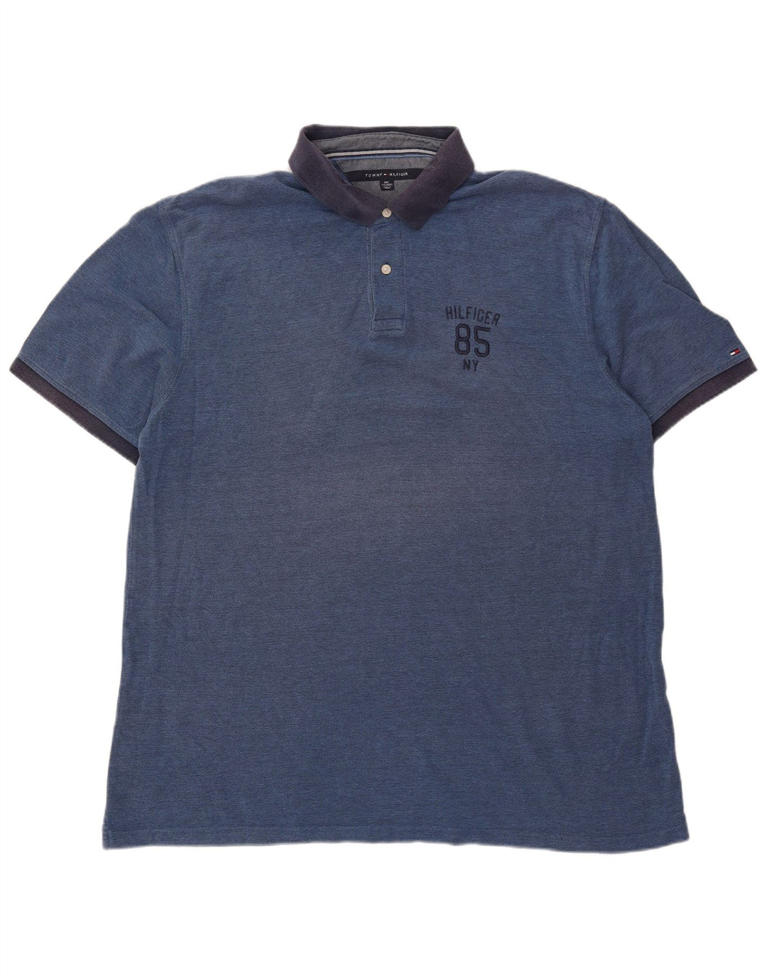 Tommy Hilfiger Herre Rugby Polo Shirt 2XL Blå