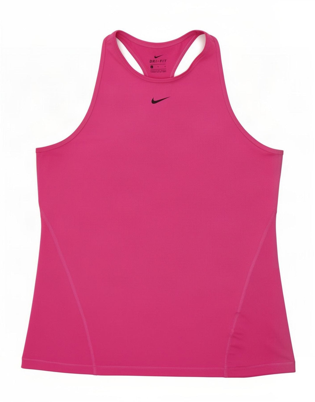 Nike Dame Dri Fit Vest Top UK 14 Large Pink Polyester