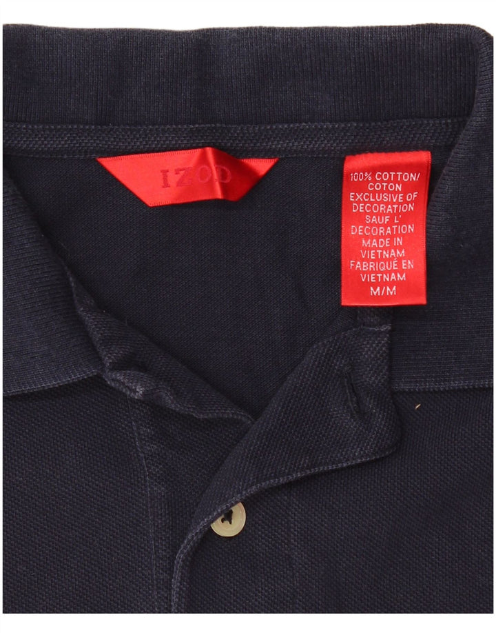 IZOD Poloskjorte til mænd Medium Navyblå Bomuld