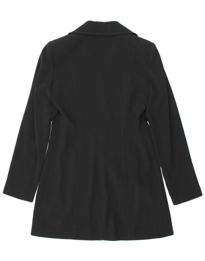 MOMENTI Womens Overcoat IT 44 Medium Black Acetate Vintage Momenti and Second-Hand Momenti from Messina Hembry 