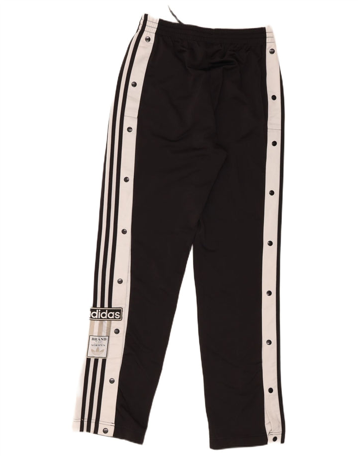 Adidas Dame træningsdragt Bukser UK 8 Small Black Colourblock Polyester