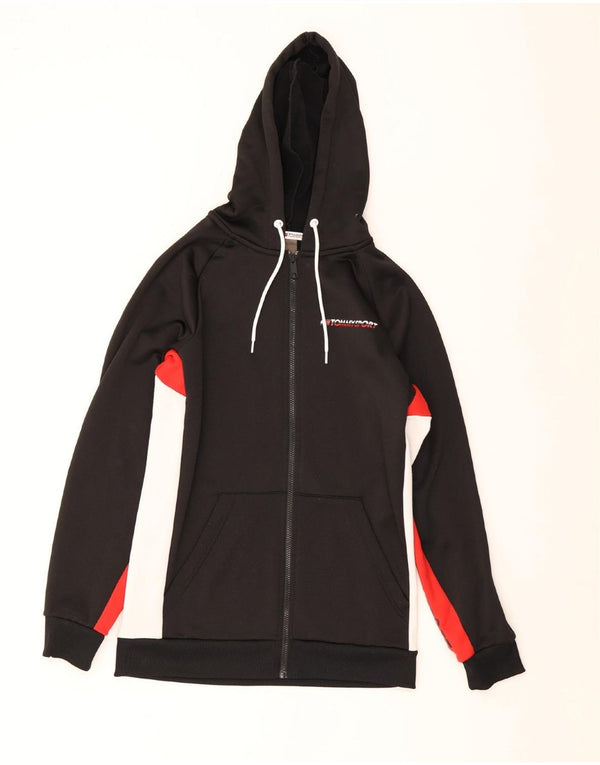 Tommy Hilfiger Herre hættetrøje med lynlås Small Black Colourblock Polyester