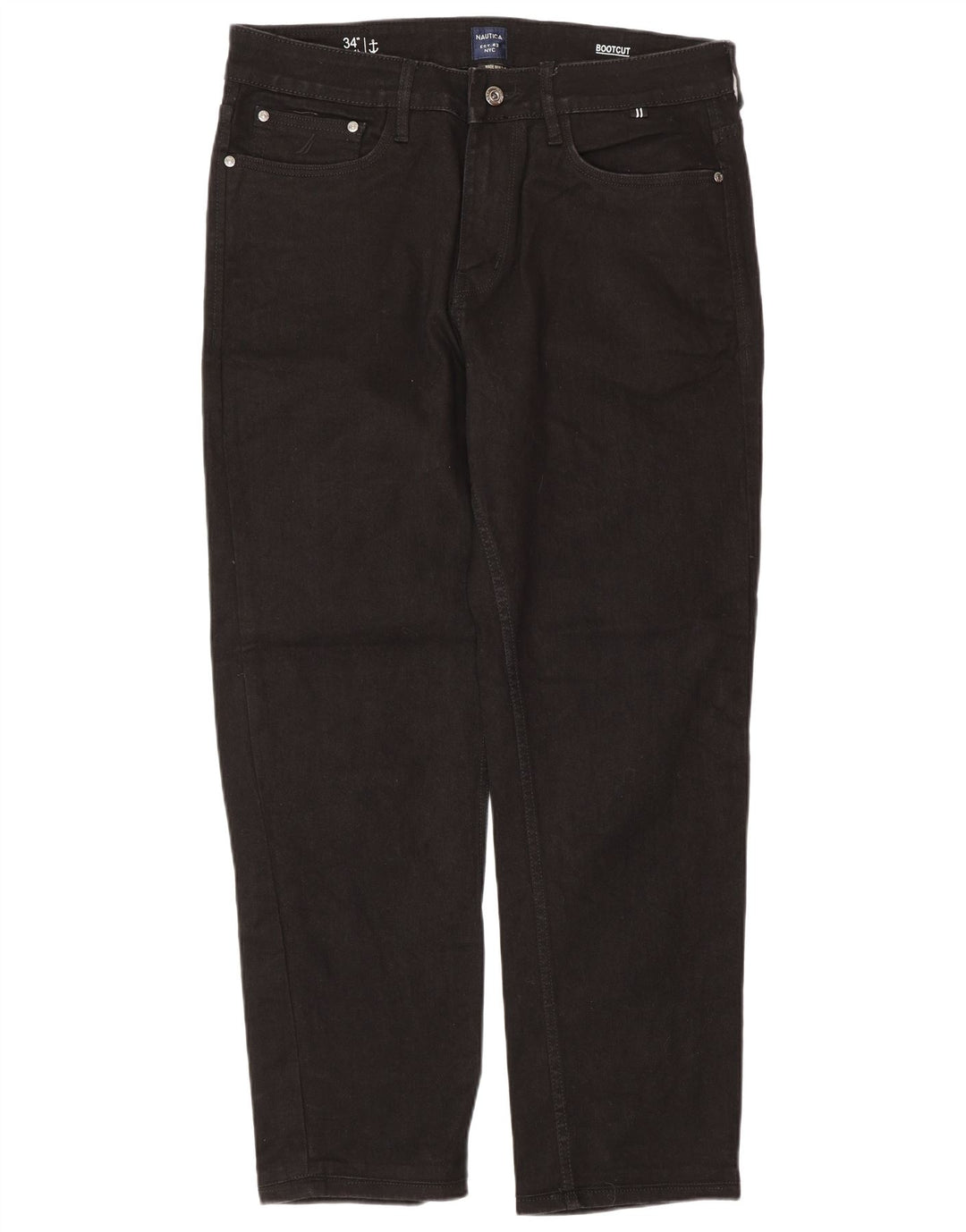 Nautica Herre Bootcut Jeans W34 L30 Sort Bomuld