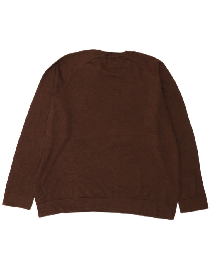 L.L.Bean Herre sweater med rund hals 2XL brun bomuld