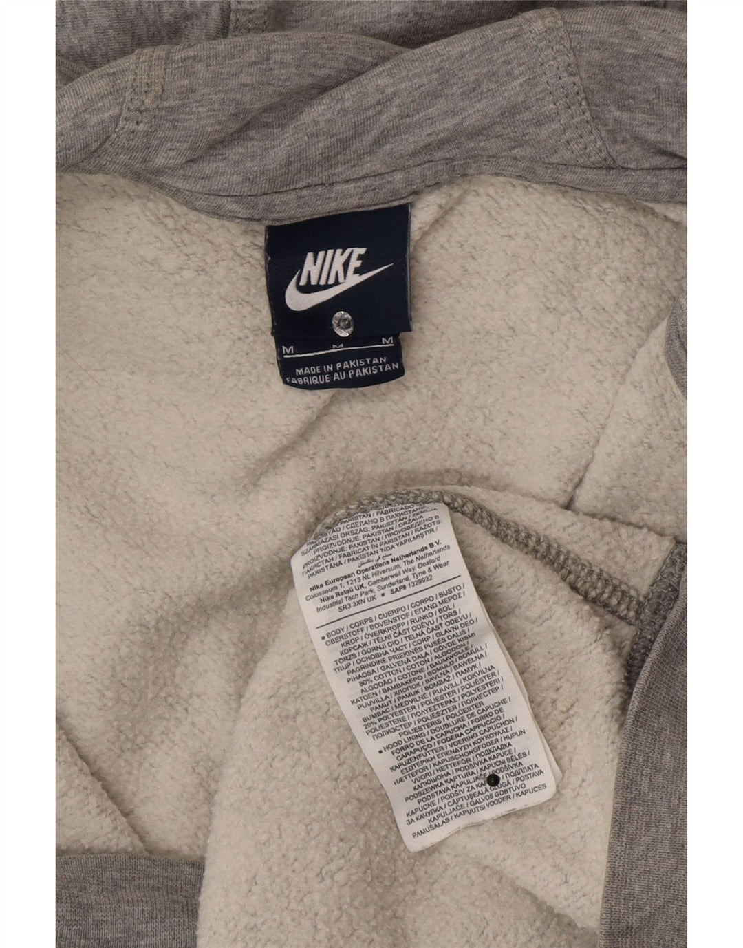 Nike hættetrøje med lynlås til mænd Medium Grey Flecked Bomuld