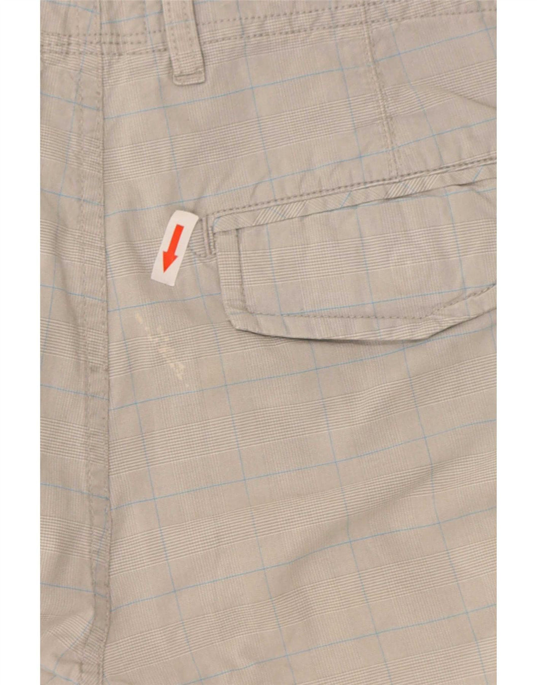 Woolrich Herre Cargo Shorts W34 Large Grey Check