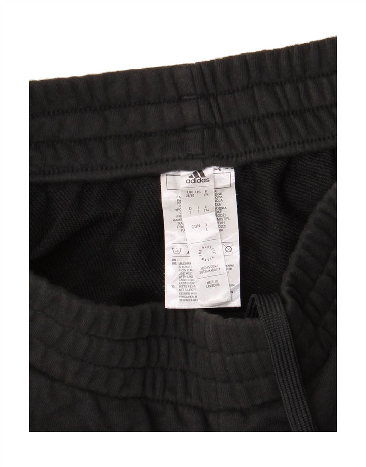 ADIDAS Womens Tracksuit Trousers Joggers EU 38/40 Medium  Black Cotton Vintage Adidas and Second-Hand Adidas from Messina Hembry 